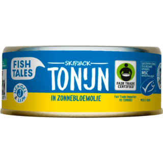 Fish Tales Skipjack Tonijn in Zonnebloemolie MSC