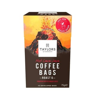Taylors Hot Lava Java 10 Coffee Bags 75G