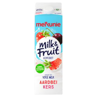 Melkunie Milk & Fruit Lichtzoet Aardbei-Kers