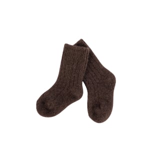 Little Steppe Yak Wool Socks Chocolate Brown