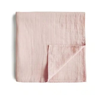 Mushie Swaddle Rose Vanilla