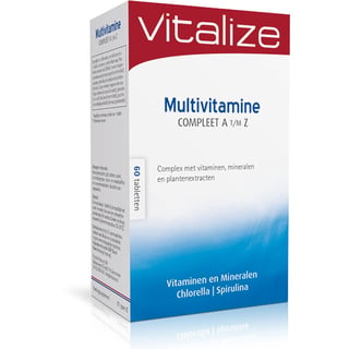 Vitalize Multivitamine Compleet A T-M Z 60 Tabletten OnderhoudsMulti Voor Een Goede Weerstand