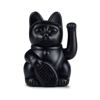 Lucky Cat Black 10x15cm