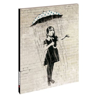 Notebook A5 - Banksy Streetart - Umbrella Girl
