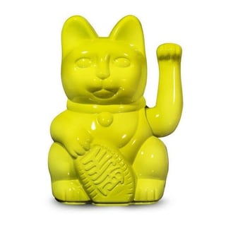 Lucky Cat Shiny Yellow 15cm