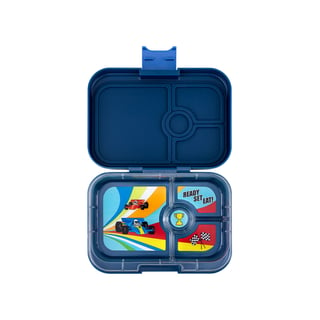 Yumbox Panino 4 Vakken Monte Carlo Blue / Race Cars - Blauw