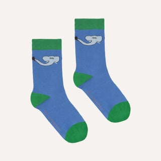 The Campamento Elephant Kids Socks