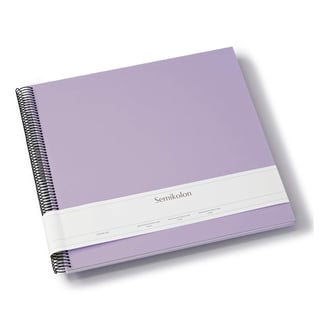 Semikolon Photo Album Spiral Economy Cream Medium - Lilac