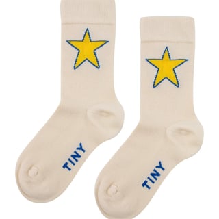 Tiny Cottons Star Medium Socks Blue Grey - Maat: 2Y