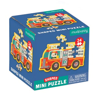 Mudpuppy Mini Puzzel Firetruck 24 Pcs