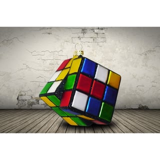 Kerstbal Rubik's Cube