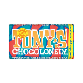 Tony's Chocolonely - Diverse Smaken - Tony Chocolonely: Melk Karamel Amandel Noga Pretzel Zeezout