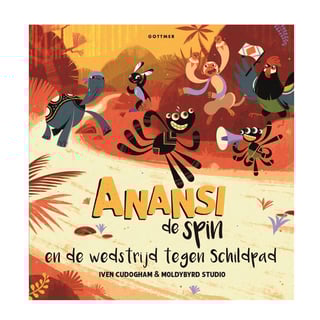 Anansi De Spin en De Wedstrijd Tegen Schildpad - Iven Cudogham