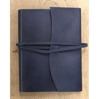 Tivoli recycled leather journal A6 blue