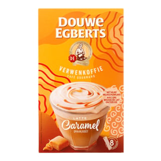 Douwe Egberts Milk Based Oploskoffie Latte Caramel