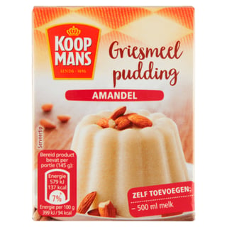 Koopmans Griesmeel Pudding Amandeltjes
