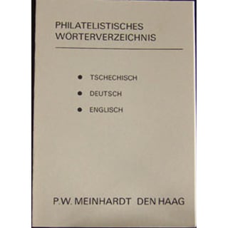 Filatelistisch Woordenboek Tsjechisch/Duits/Engels