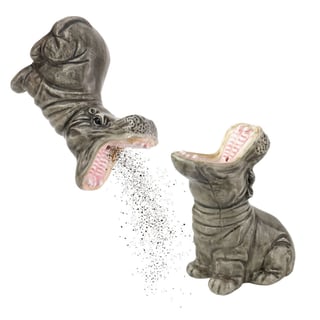 Peper en Zout Stel Hungry Hippo's Dolomiet 5x9cm