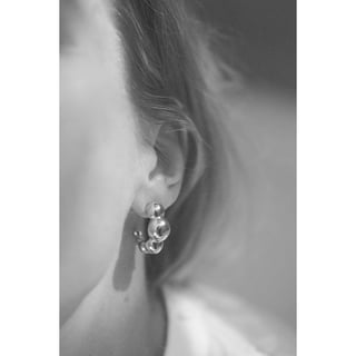 Bandhu Dot Earrings - Silver