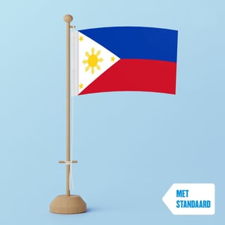 Tafelvlag Filipijnen 10x15cm Met Standaard