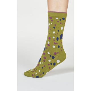 Socks Lucille - Color: Olive Green - Size: 37-41