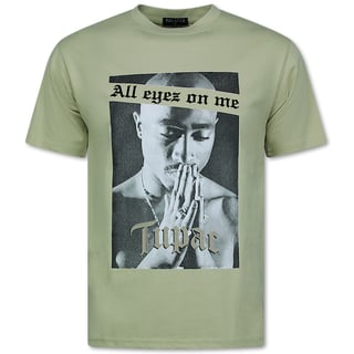 Oversized T Shirt Heren - T Shirt Heren Met Print - All Eyez on Me - Tupac - 685 - Bruin