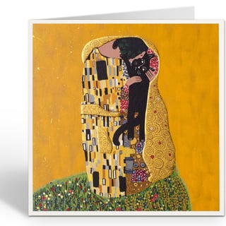 Dubbele Kaart Klimt the Kiss