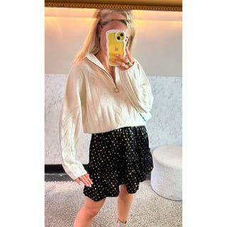 Wool Off-white V-neck Sweater