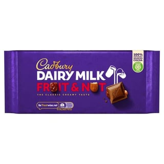 Cadbury Dairy Milk Fruit And Nut Large Bar
