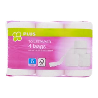 PLUS Toiletpapier 4-Laags