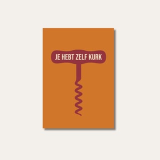 Le Club Du Vin - Wenskaart Je Hebt Zelf Kurk