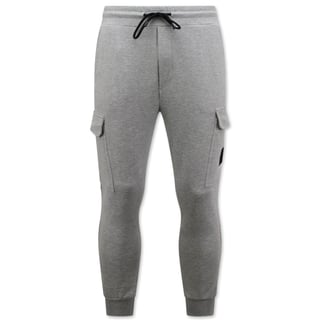 Trainingsbroek Heren Slim Fit - Sweatpants Met Zakken - Grijs