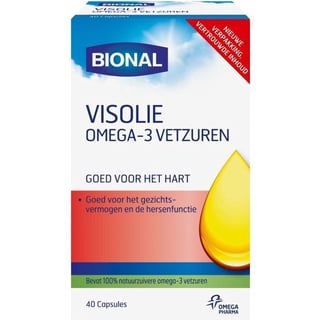 Bional Visolie Omega- 3 Vetzuren - 40 Capsules - Voedingssupplementen