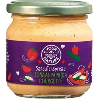 Your Organic Nature Sandwichspread Tomaat-Paprika-Courgette 180g