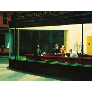 Postkaart - Edward Hopper - Nighthawks 1942