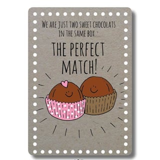 Postkaart The Perfect Match!
