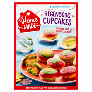 Homemade Regenboog Cupcakes