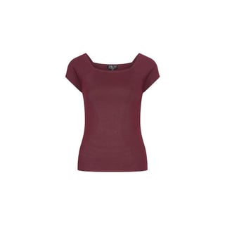 ZILCH Top Short Sleeve Bordeaux