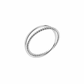Silver Mix Double Ring