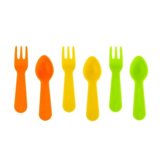 Lunch Punch Vork en Lepel Sets Bright - Meerkleurig