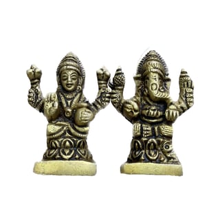 Goddess Laxmi & Ganesh Ji (Brass)