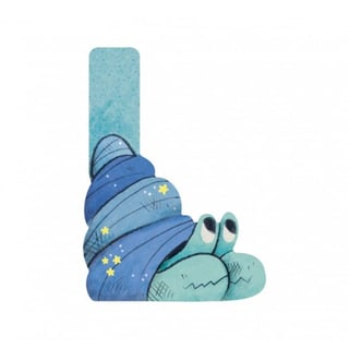 Moulin Roty Letter L - Hout Blauw
