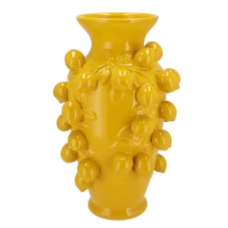 Vaas Citroenen Geel Aardewerk 24x38cm