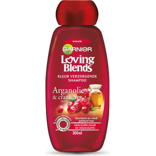 Garnier Loving Blends Argan & Cranberry Kleur Verzorgende Shampoo - 300 Ml - Shampoo