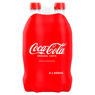 Coca-Cola Original Taste 4 X 500ml
