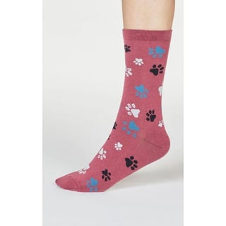 Socks Elsa Paw Print - Color: Rose Pink - Size: 37-41