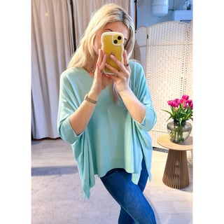 New Fashionable fitted top - Aqua