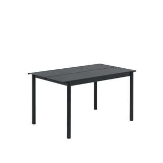 Muuto Linear Steel Table 140 X 75 Cm Black