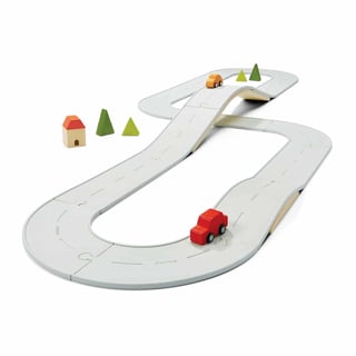Plan Toys Rubber Road & Rail - Grote Set