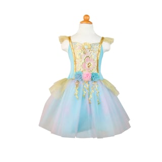 Mermalicious Dress with Tail - Pastel/aqua (5-6 Jr)